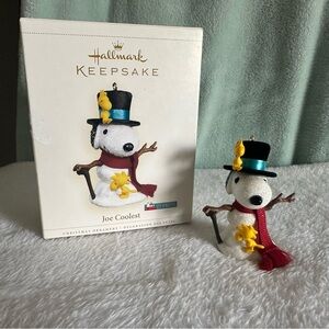 Vintage Hallmark Snoopy Ornament Joe Coolest